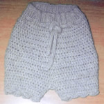 Lady Bug Crocheted Soaker in Natural Mix