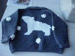 back of Polar Bear Sweater