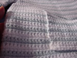 close up of striped pullover