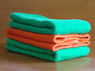 Dyed Prefold Premium Cloth Diapers- Kelly Green, Deep Orange