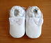 Shoo Shoos Soft Soled Shoes- White Bow